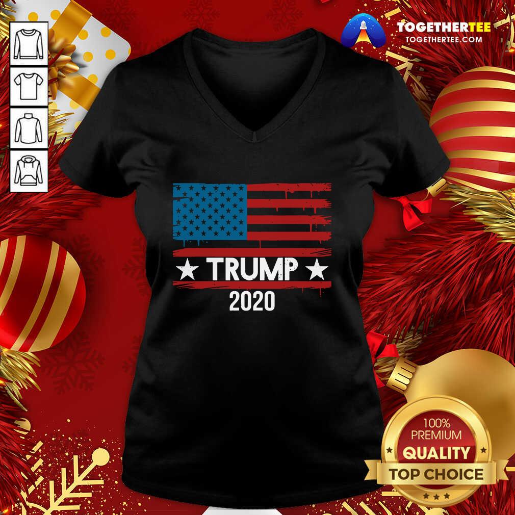 Official Trump 2020 American Flag Election Shirt - Image 2