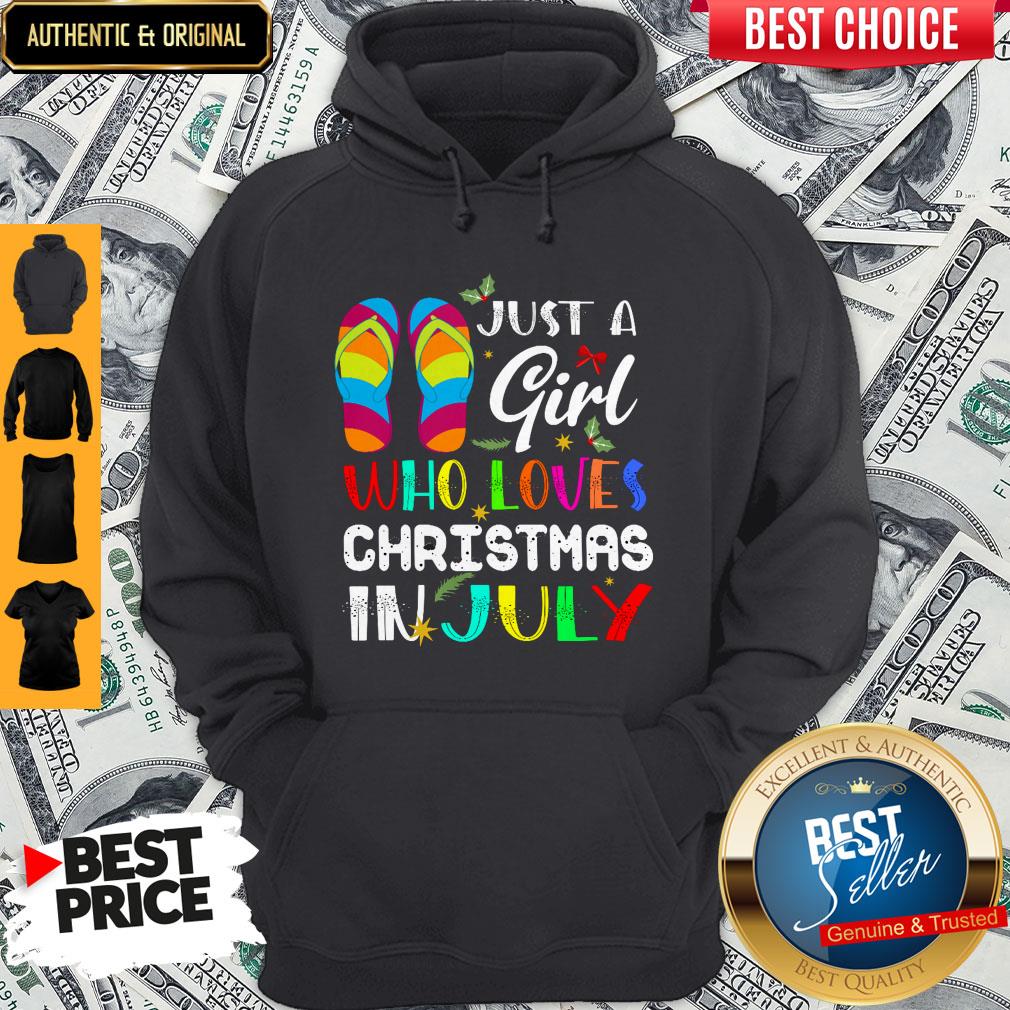 Just A Girl Who Loves Christmas In July Shirt - Image 3