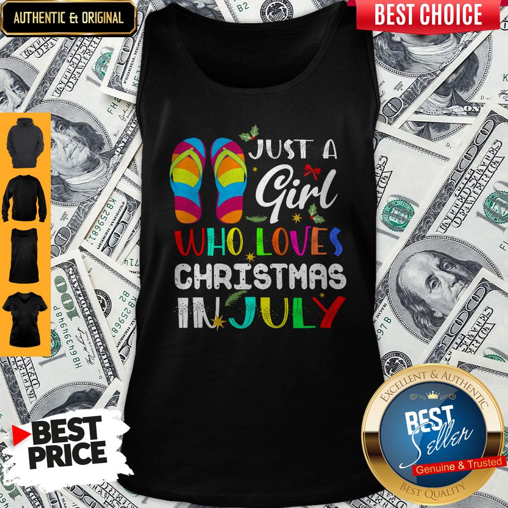Just A Girl Who Loves Christmas In July Shirt - Image 2