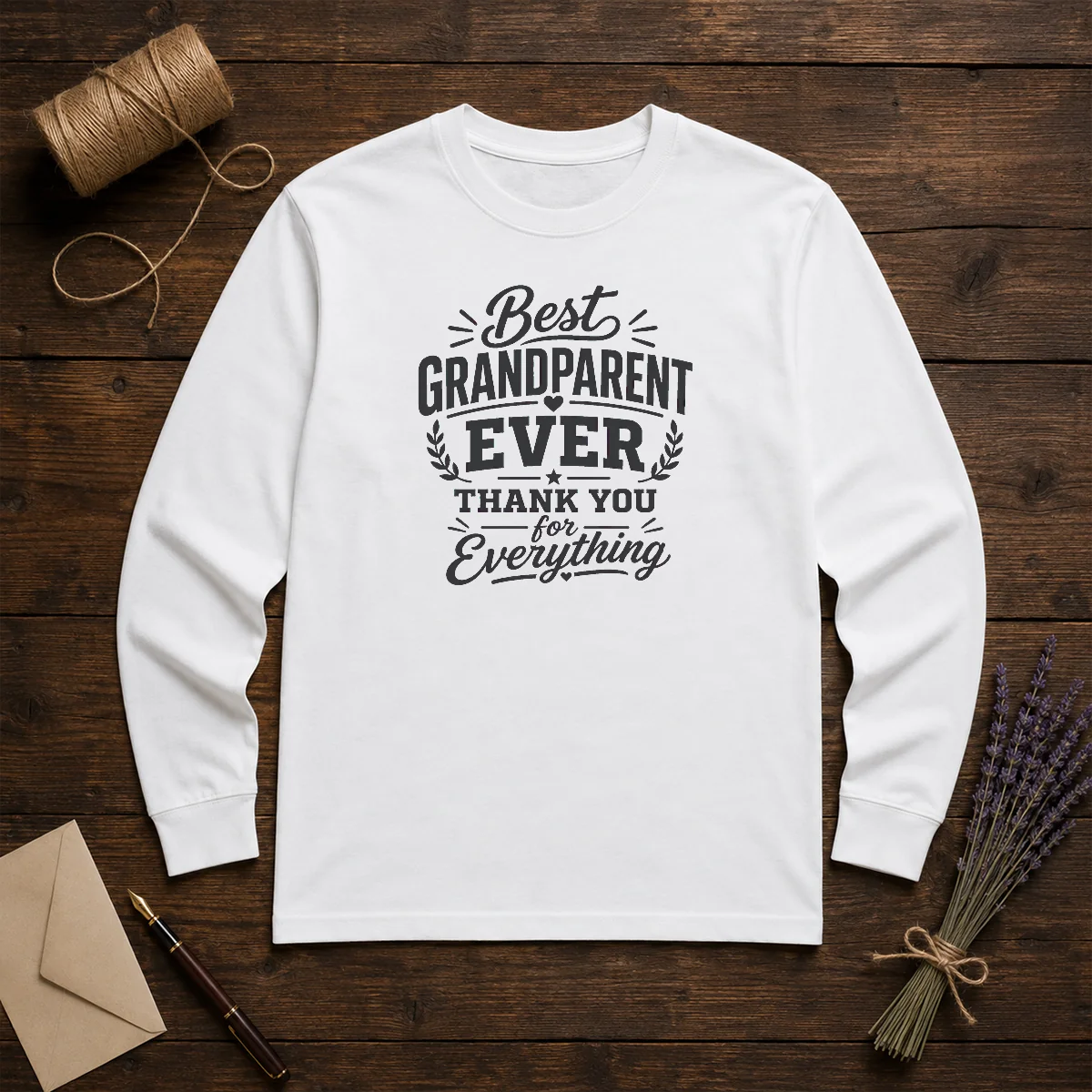 Original Grandparents Day Thank You Gift Line Art Shirt - Image 5