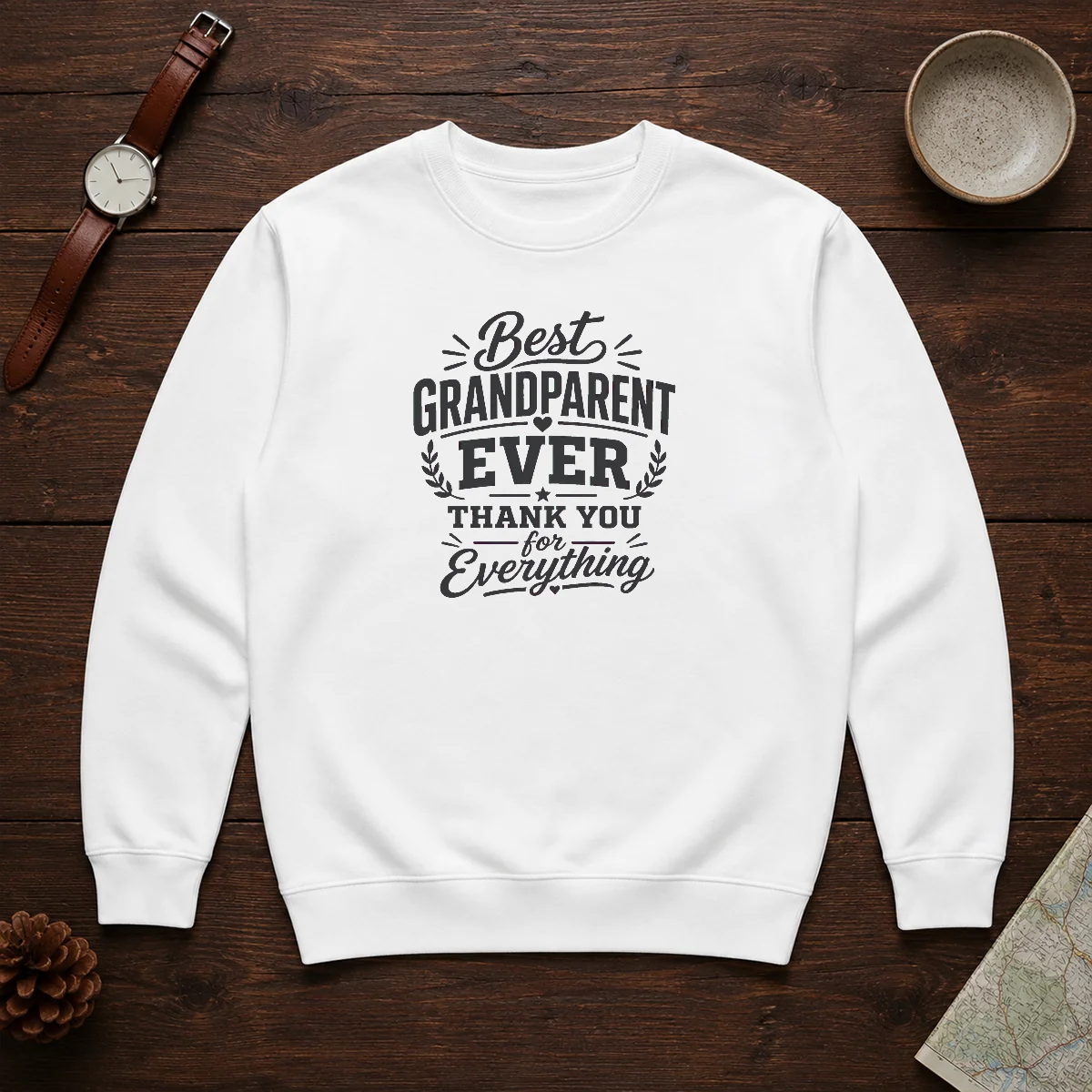 Original Grandparents Day Thank You Gift Line Art Shirt - Image 7