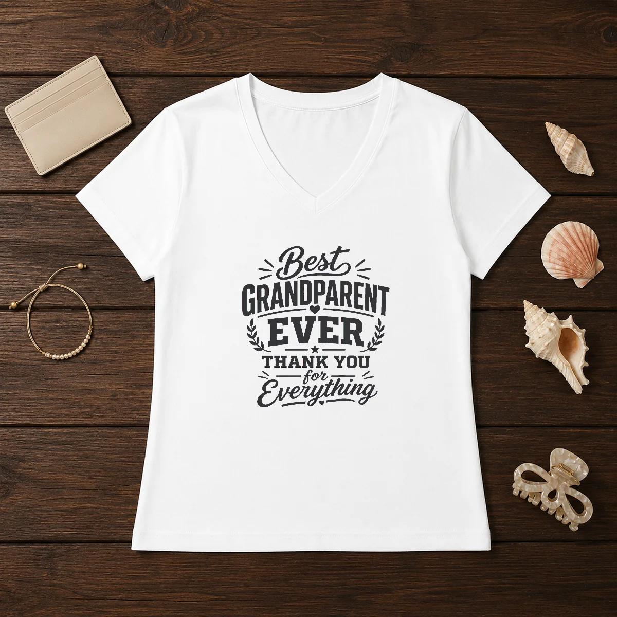 Original Grandparents Day Thank You Gift Line Art Shirt - Image 2