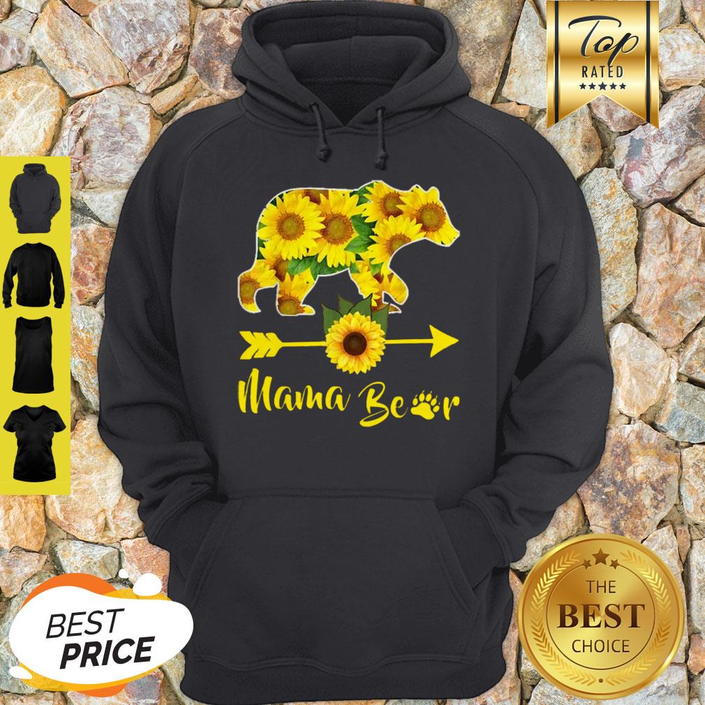 Original Mama Bear Sunflower Gift Funny Mothers Day Mom And Aunt Gift Shirt - Image 2