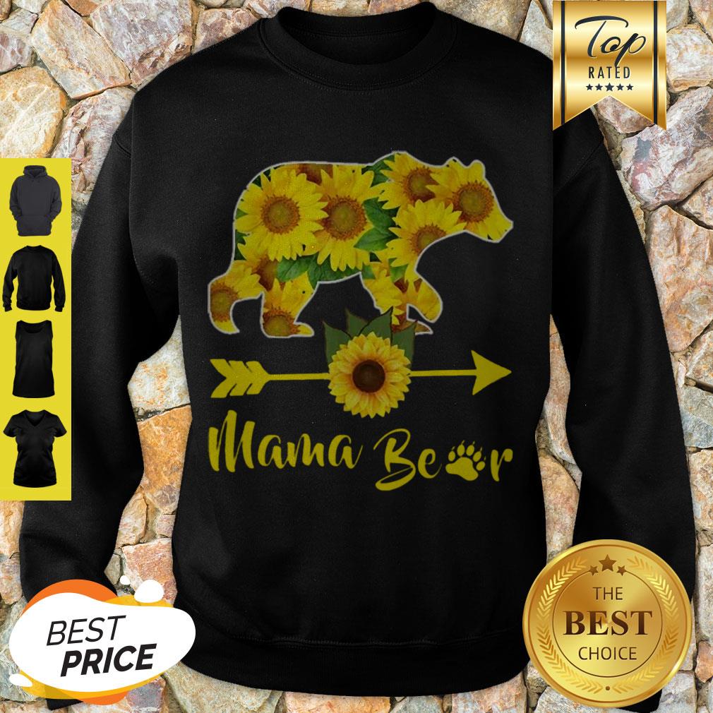 Original Mama Bear Sunflower Gift Funny Mothers Day Mom And Aunt Gift Shirt - Image 3