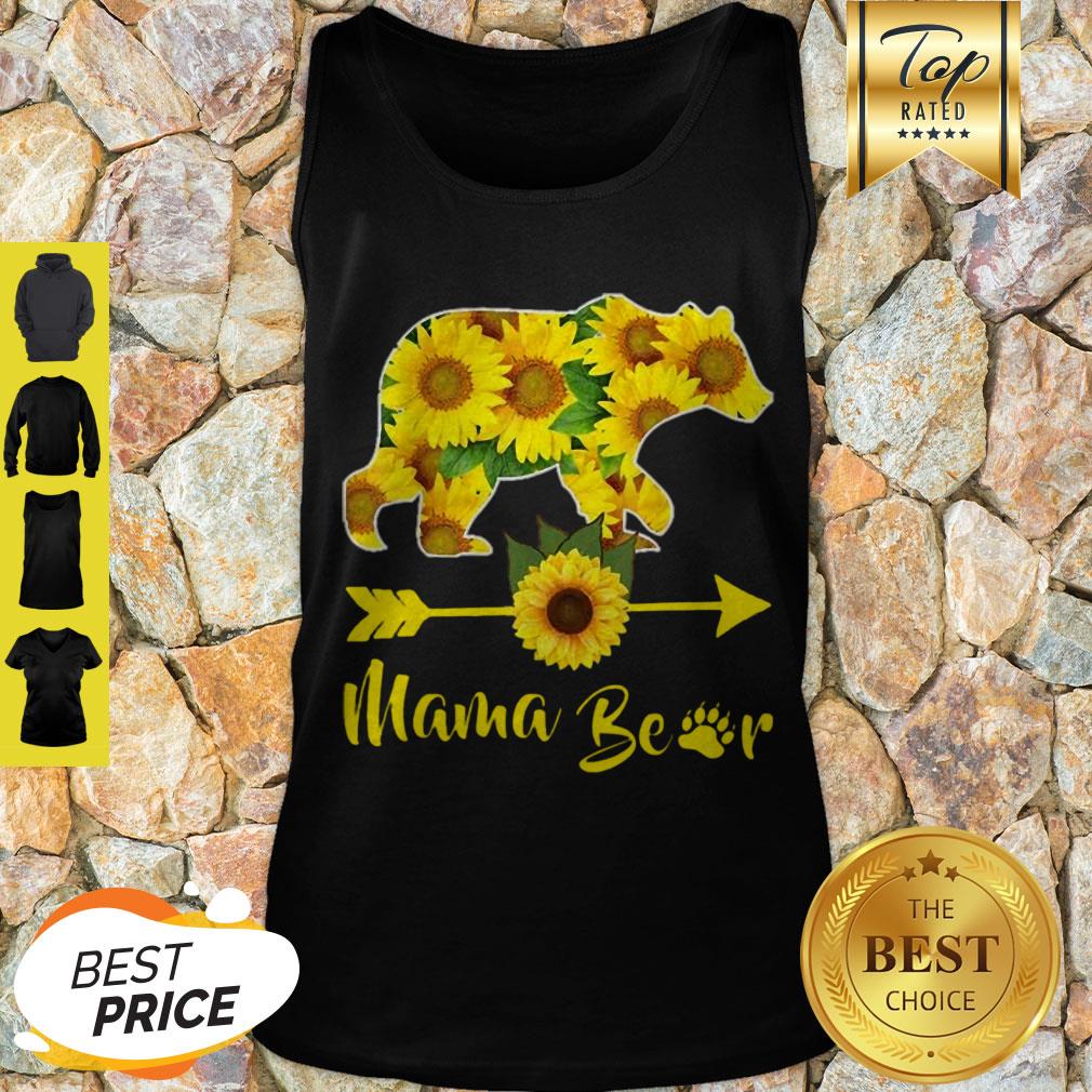 Original Mama Bear Sunflower Gift Funny Mothers Day Mom And Aunt Gift Shirt - Image 4