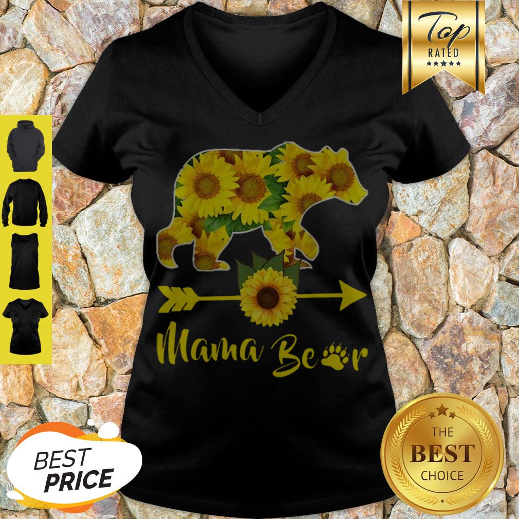 Original Mama Bear Sunflower Gift Funny Mothers Day Mom And Aunt Gift Shirt - Image 5