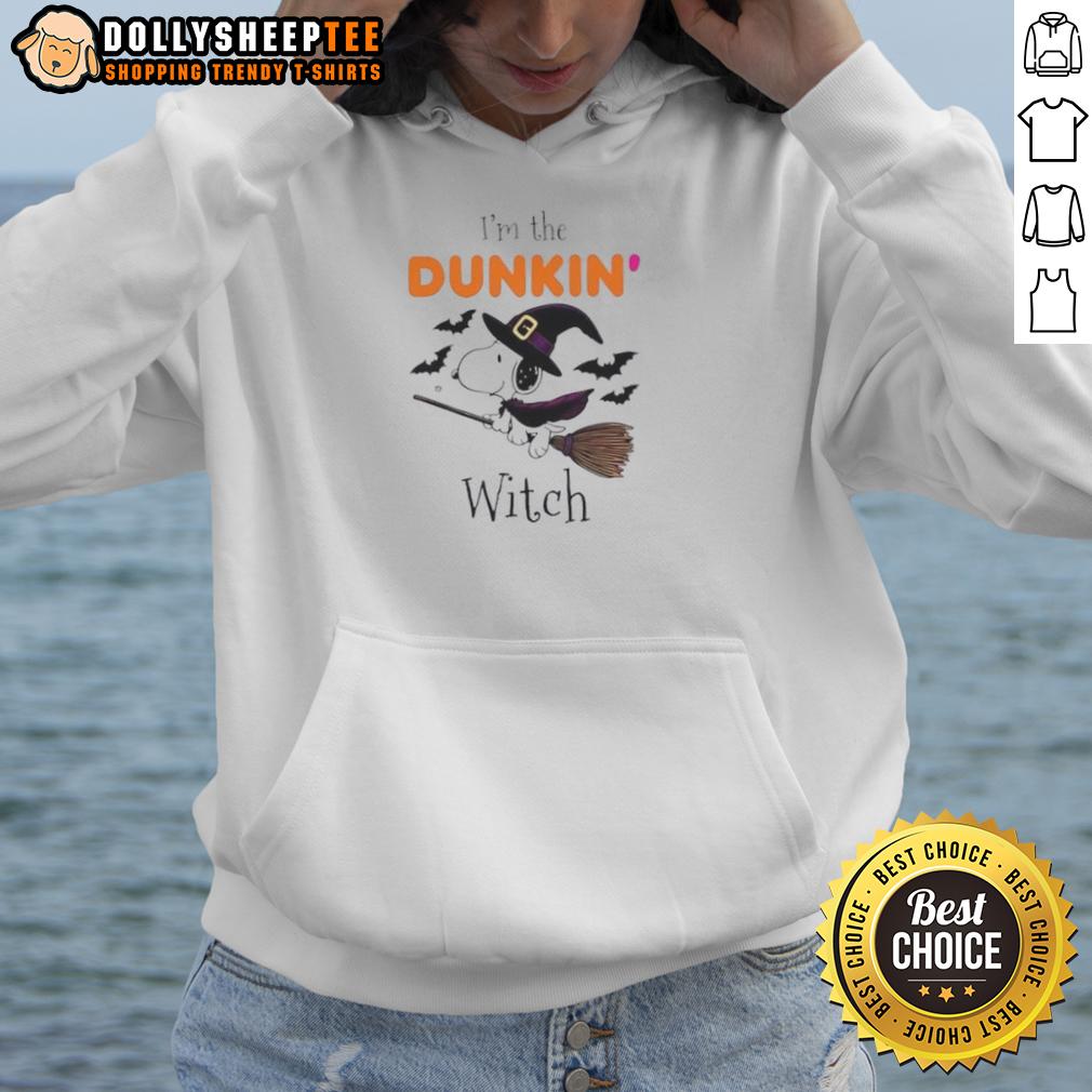 Top Dukin Donuts X Snoopy I'm The Witch Halloween T-Shirt - Image 2
