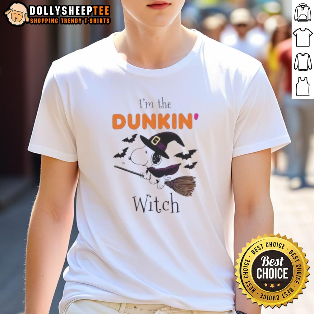 Top Dukin Donuts X Snoopy I'm The Witch Halloween T-Shirt