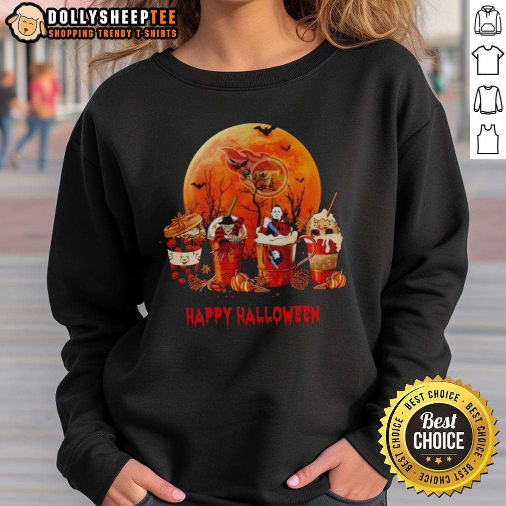 Nice Tennessee Titans Halloween Coffee T-Shirt - Image 5