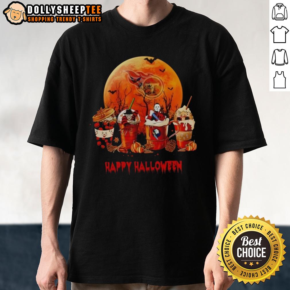 Nice Tennessee Titans Halloween Coffee T-Shirt