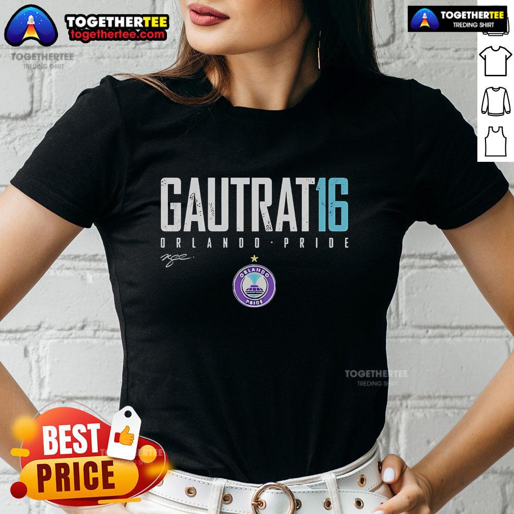 Top Morgan Gautrat 16 Orlando Pride Elite T-Shirt - Image 3