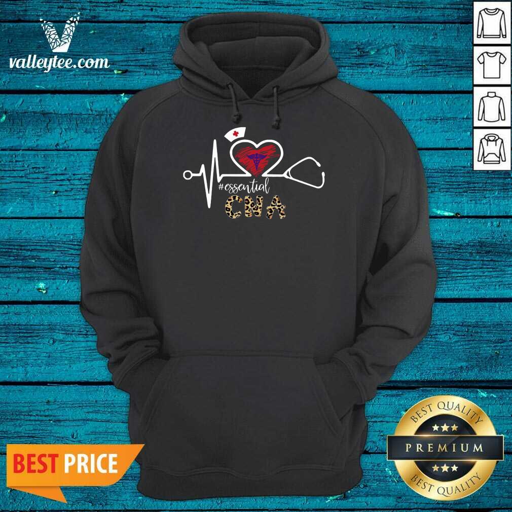 Heartbeat Nurse Leopard Medical Stethoscope CNA Shirt - Image 2
