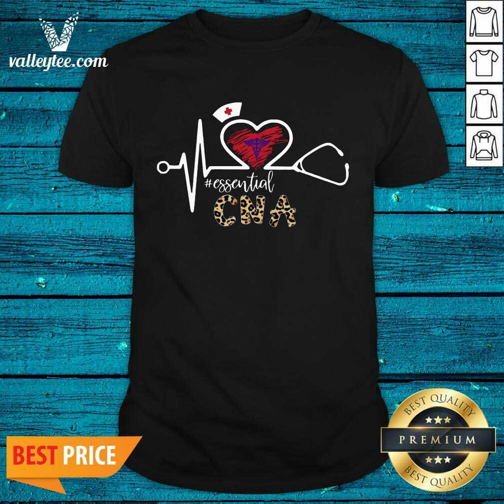 Heartbeat Nurse Leopard Medical Stethoscope CNA Shirt