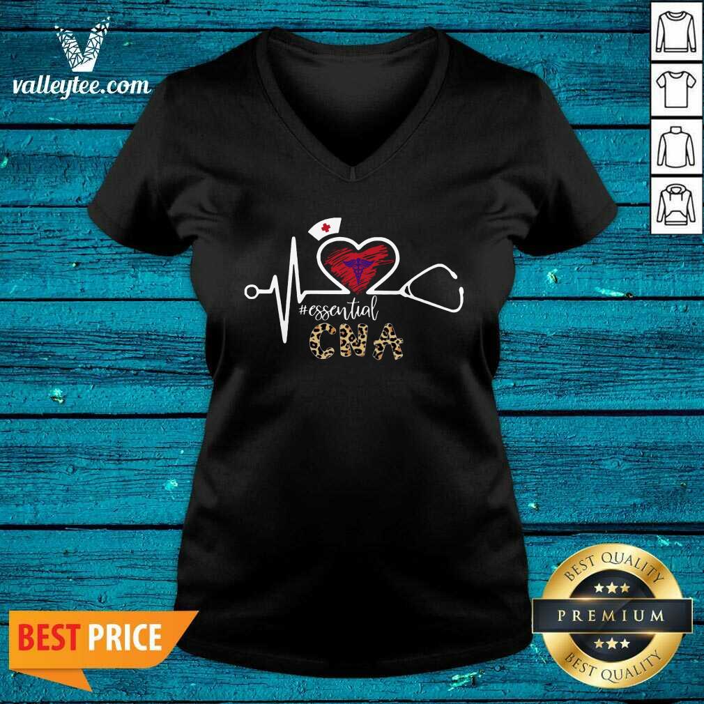Heartbeat Nurse Leopard Medical Stethoscope CNA Shirt - Image 3