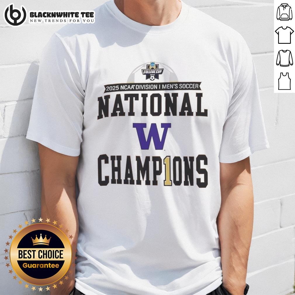 Original Washington Huskies 2025 NCAA Division Men's Soccer National Champions T-Shirt