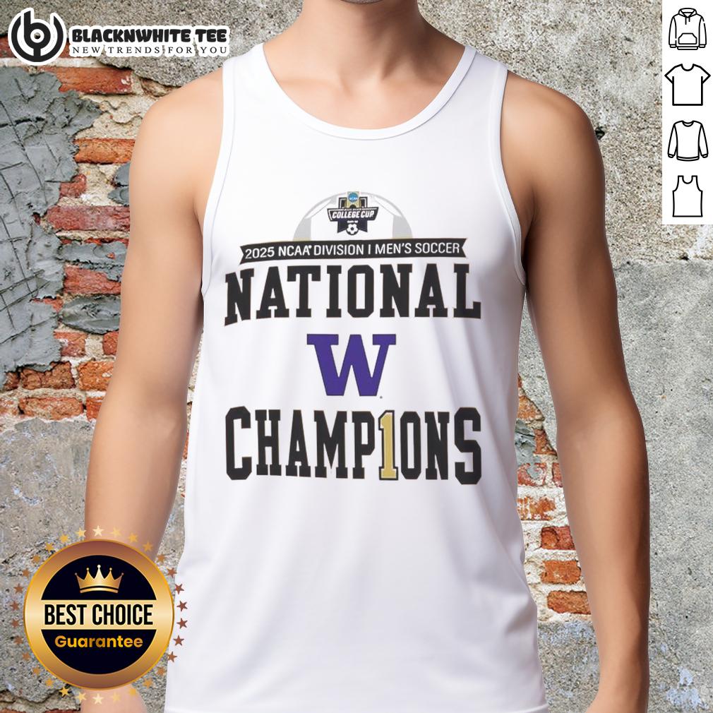 Original Washington Huskies 2025 NCAA Division Men's Soccer National Champions T-Shirt - Image 4