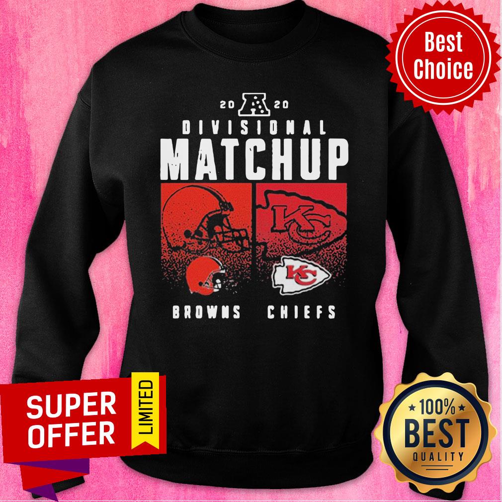 Cleveland Browns VS Kansas City Chiefs 2020 Nfl Playoffs Divisional Matchup Shirt - Image 5