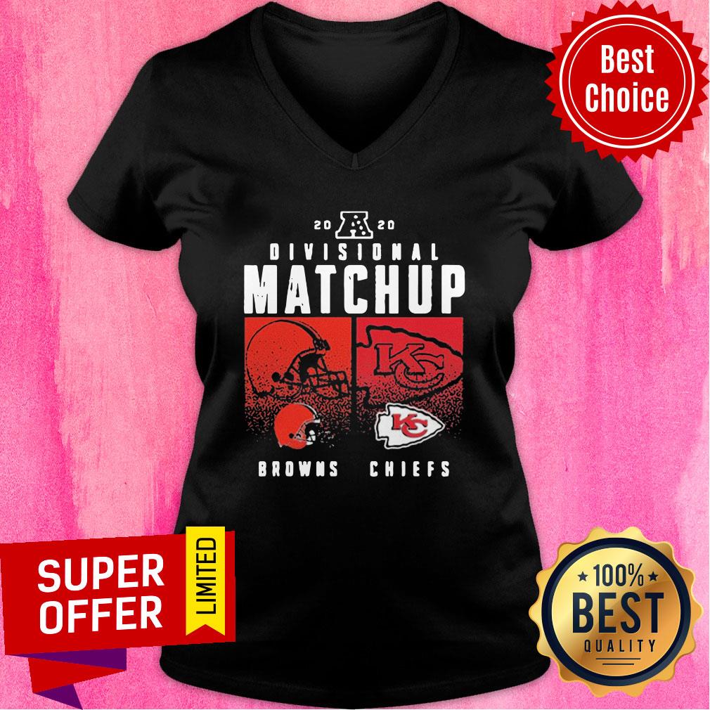 Cleveland Browns VS Kansas City Chiefs 2020 Nfl Playoffs Divisional Matchup Shirt - Image 3
