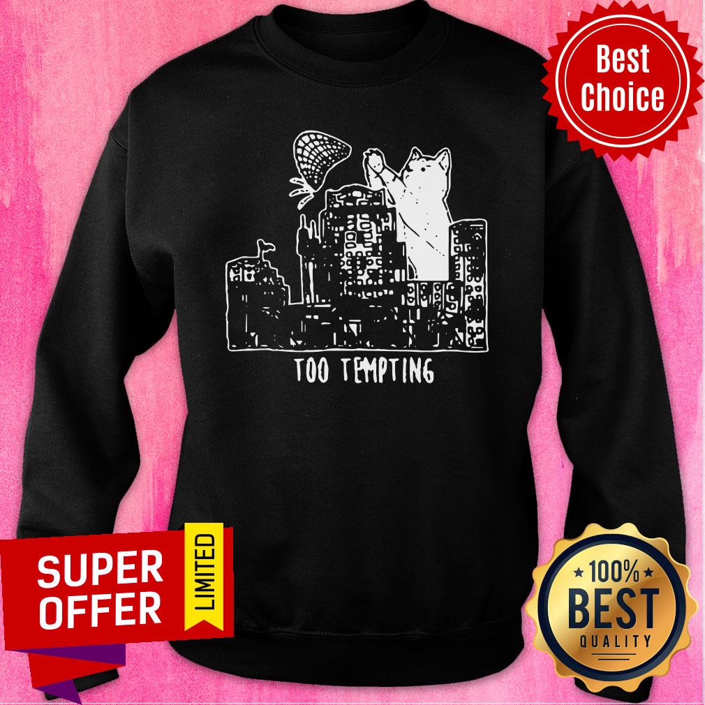 Official Cat Too Tempting Shirt - Image 4