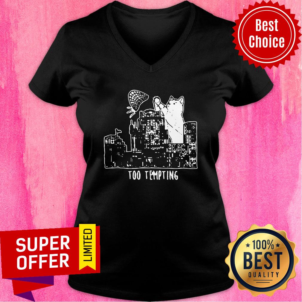 Official Cat Too Tempting Shirt - Image 5