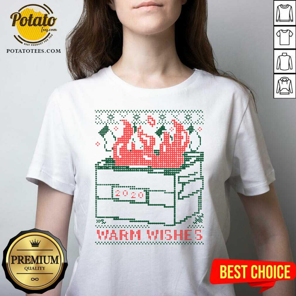 Premium Warm Wishes Dumpster Fire Shirt - Image 2