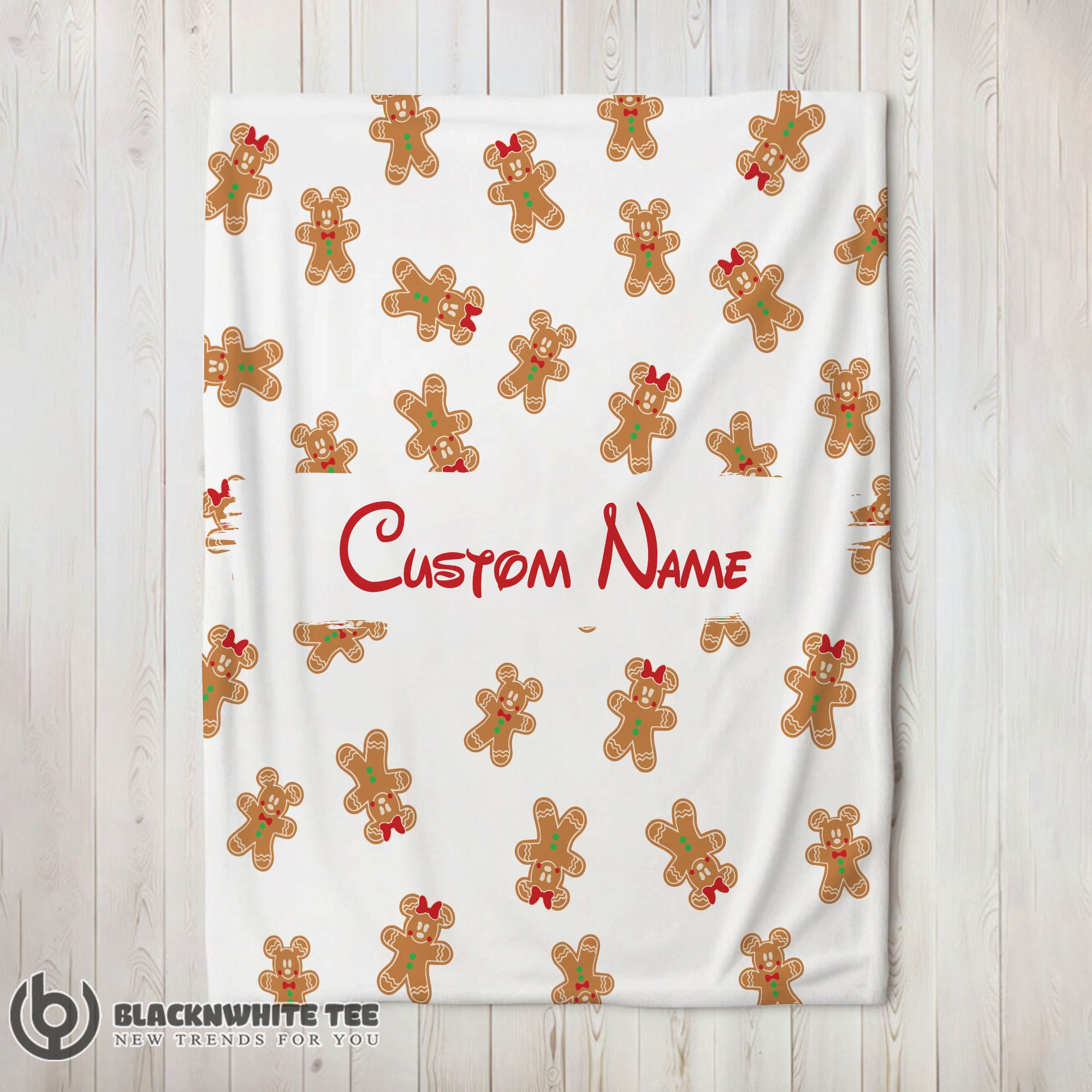 Perfect Happy Mickey Mouse Gingerbread Delight Blanket Fleece Customized Blanket