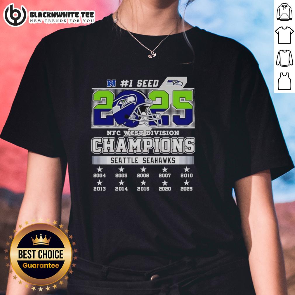 Good Seattle Seahawks Nfc West Division Championship 2025 T-Shirt - Image 3