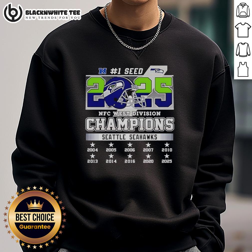 Good Seattle Seahawks Nfc West Division Championship 2025 T-Shirt - Image 5