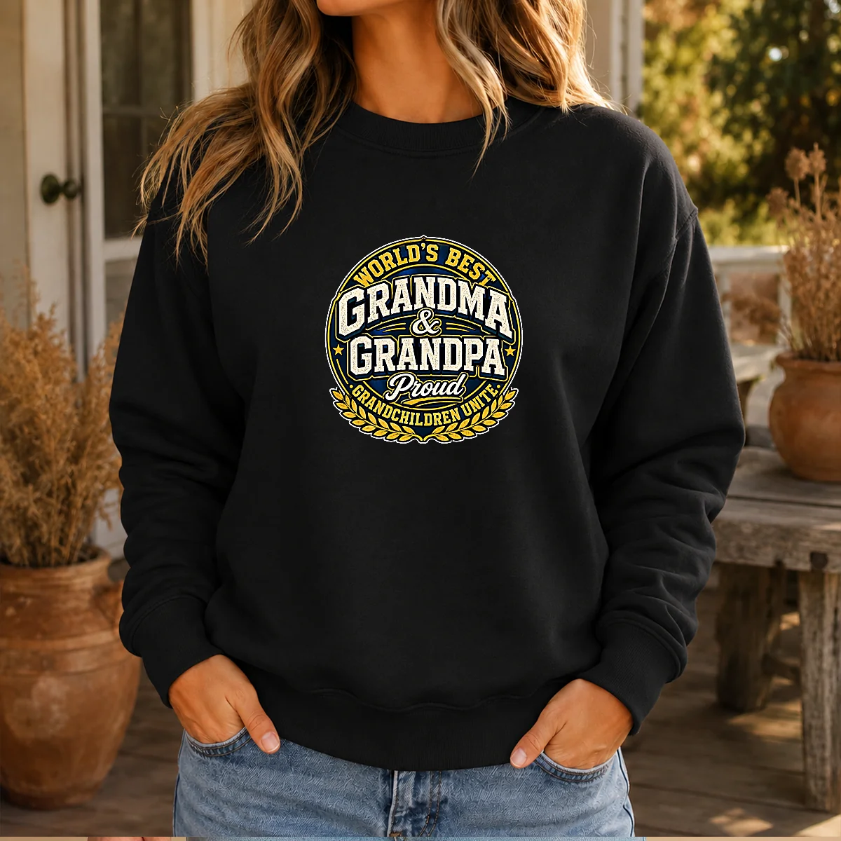 Pretty Grandparents Day Proud Grandchildren Mascot Badge Shirt - Image 7