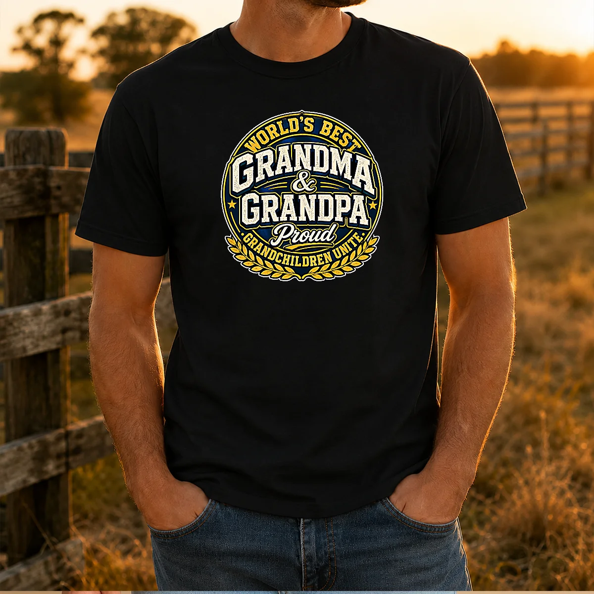 Pretty Grandparents Day Proud Grandchildren Mascot Badge Shirt