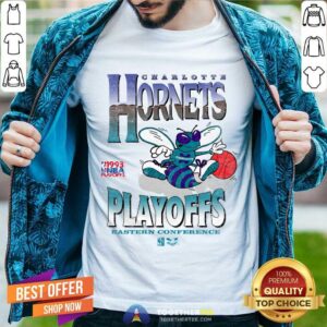 Nice 1993 NBA Playoffs Charlotte Hornets Champions Western Conference T-Shirt