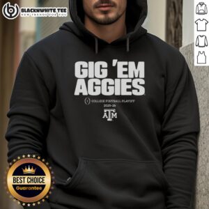 Alternative view of Nice Texas A&M Aggies NCAA College Football Playoff Team 2025-2026 Gig 'Em Aggies Slogan T-Shirt