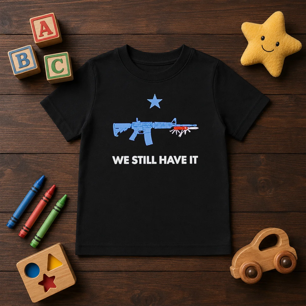 Official Swiss Army Knife We Still Have It Shirt - Image 9