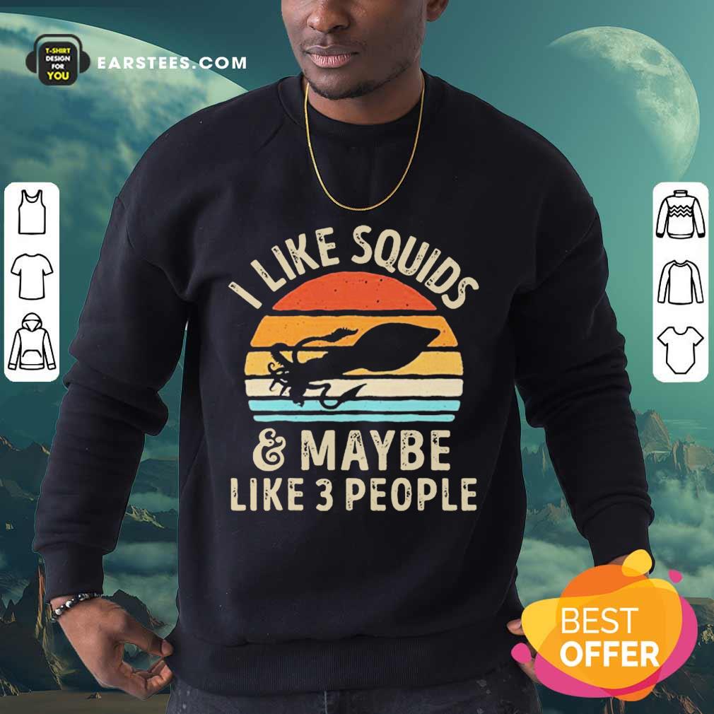Vip Kraken I Like Squids 3 People Shirt - Image 3