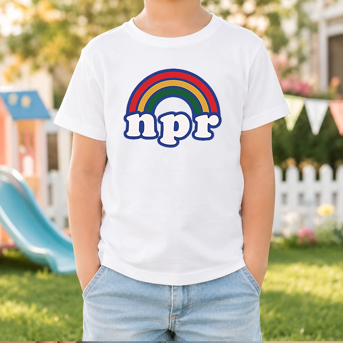Pretty NPR Rainbow Shirt - Image 8