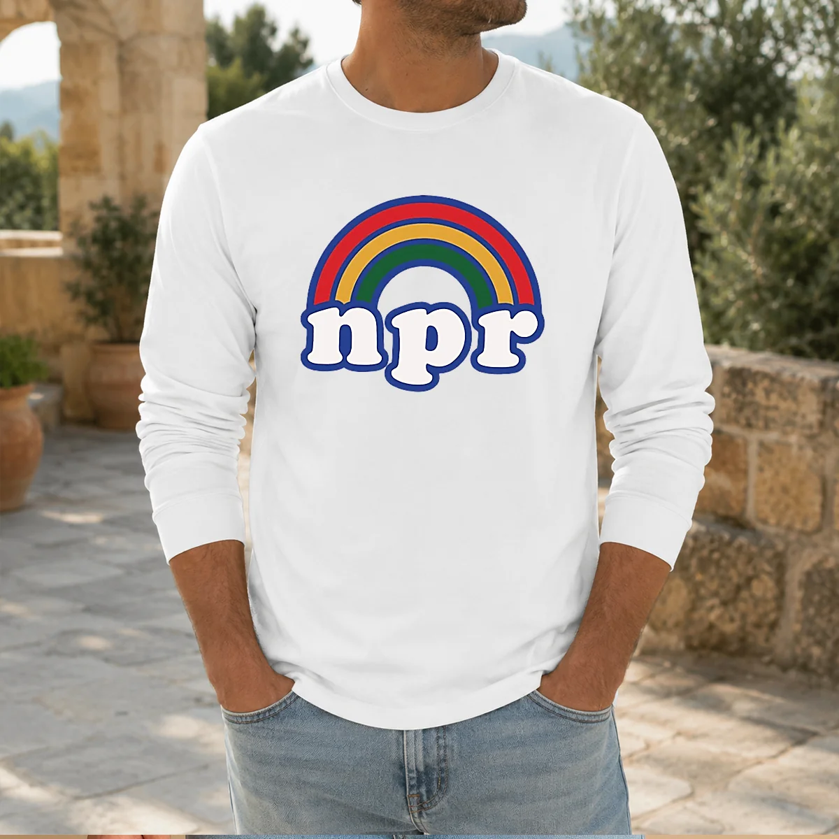 Pretty NPR Rainbow Shirt - Image 7