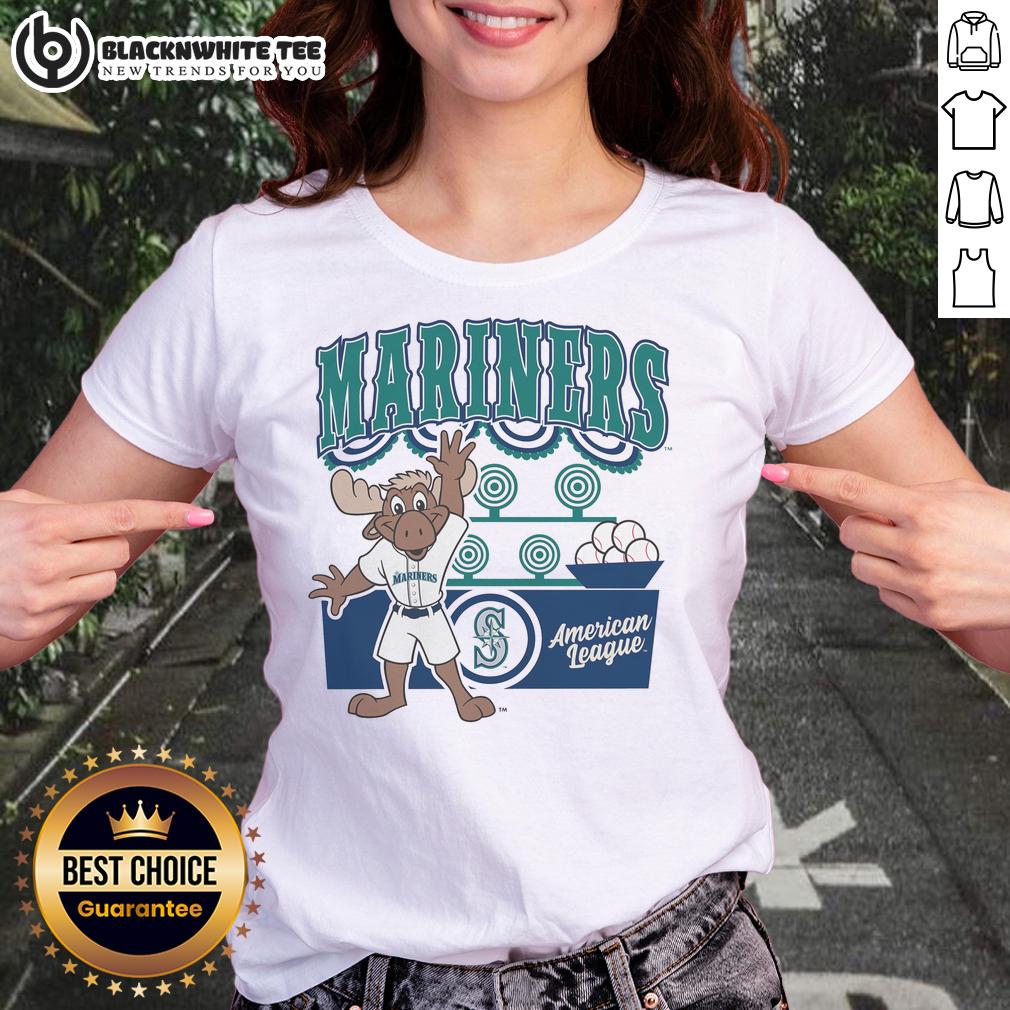 Pretty Mitchell & Ness Cream Seattle Mariners Step Back Up T-Shirt - Image 3