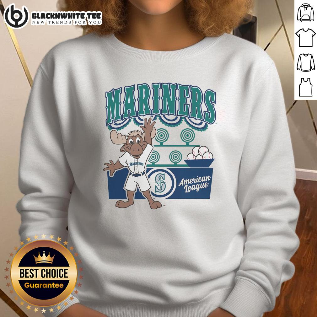 Pretty Mitchell & Ness Cream Seattle Mariners Step Back Up T-Shirt - Image 5