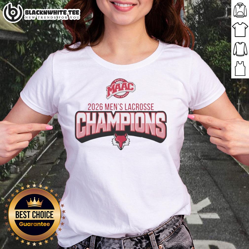 Top Marist Lacrosse 2026 Men's Lacrosse Champions T-Shirt - Image 3