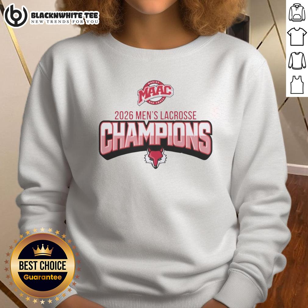 Top Marist Lacrosse 2026 Men's Lacrosse Champions T-Shirt - Image 5