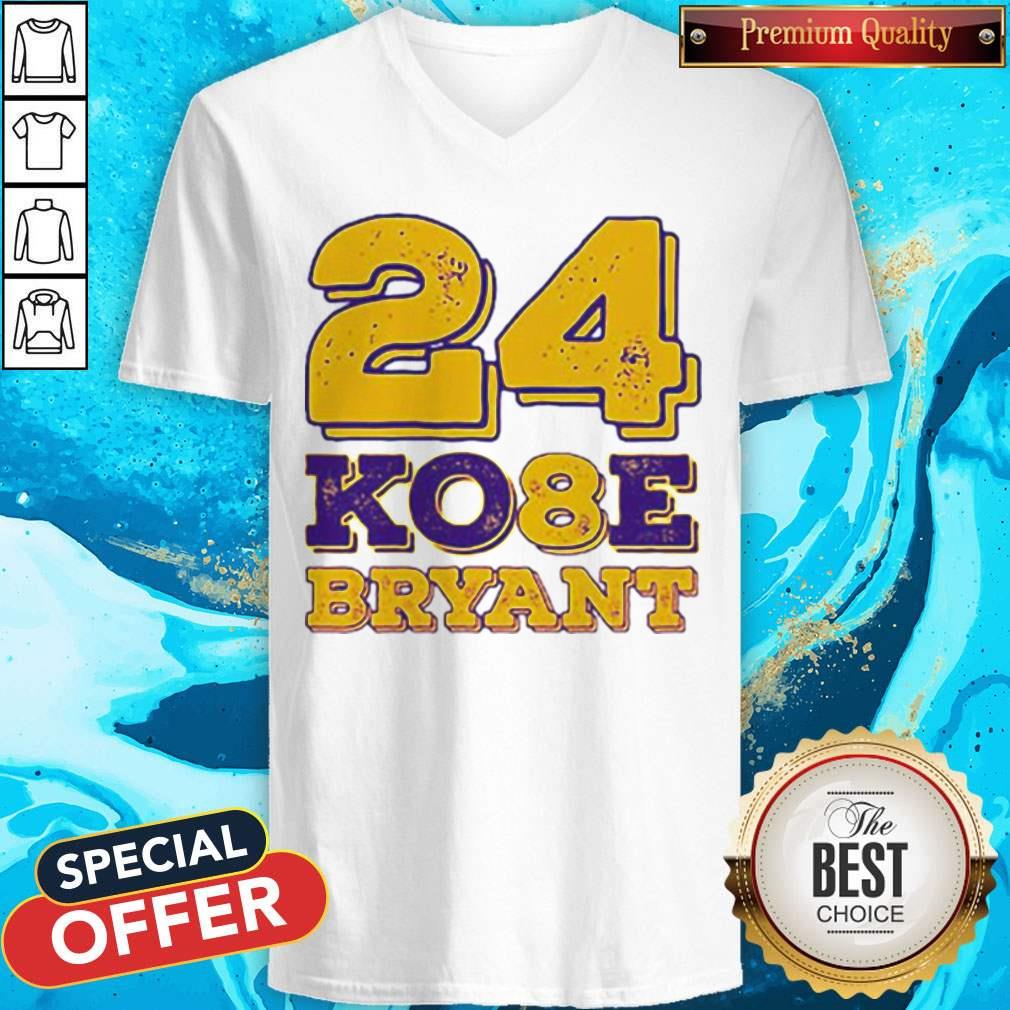 Nice 24 Kobe Bryant Los Angeles Lakers Basketball Shirt - Image 4