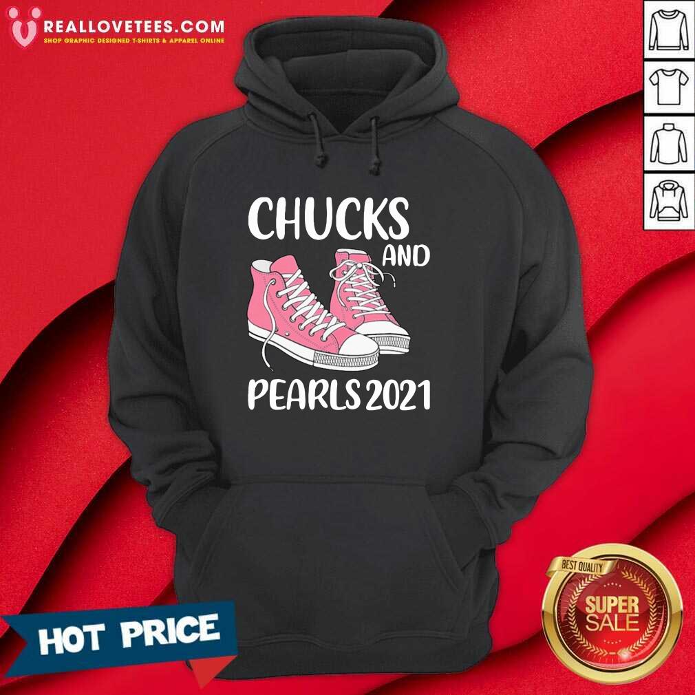 Funny Chucks And Pearls 2021 Valentine Shirt - Image 4