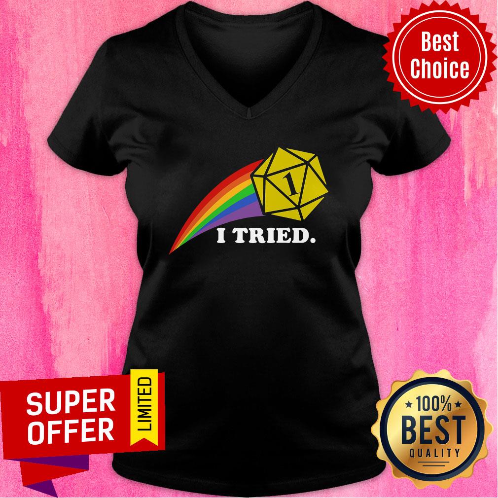 Nice Rainbow I Tried Shirt - Image 3