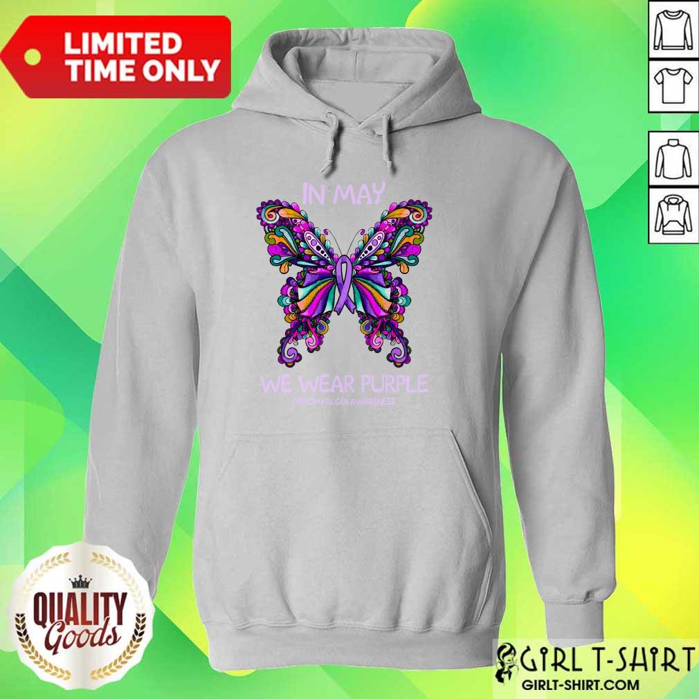 In May We Wear Purple Butterfly Shirt - Image 2