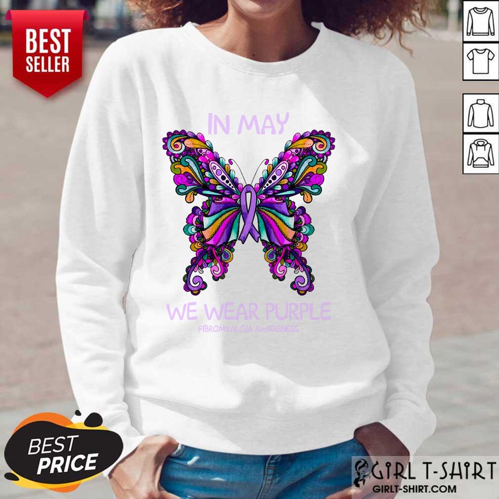 In May We Wear Purple Butterfly Shirt - Image 5