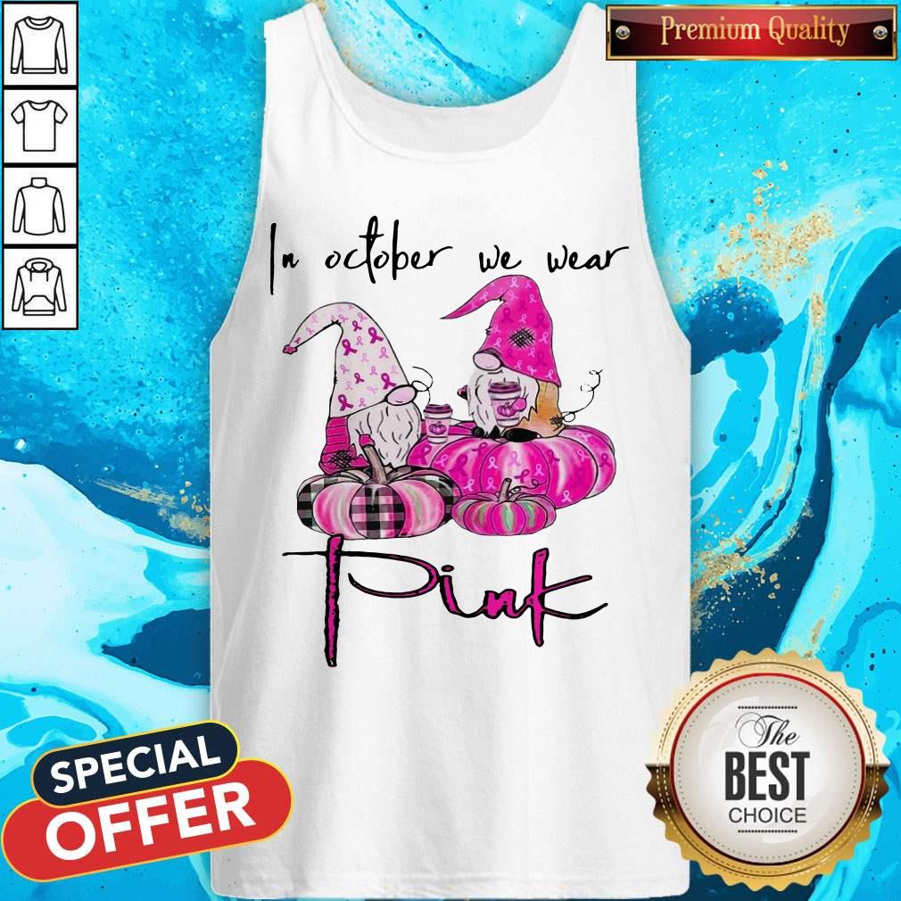 In October We Wear Pink Breast Cancer Awareness T-Shirt - Image 3
