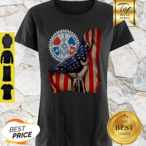 International Association Of Machinists And Aerospace Workers American Flag Shirt