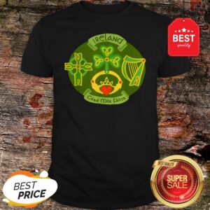 Ireland Saint Patrick’s Day Celtic Cross Shamrock Green T-Shirt