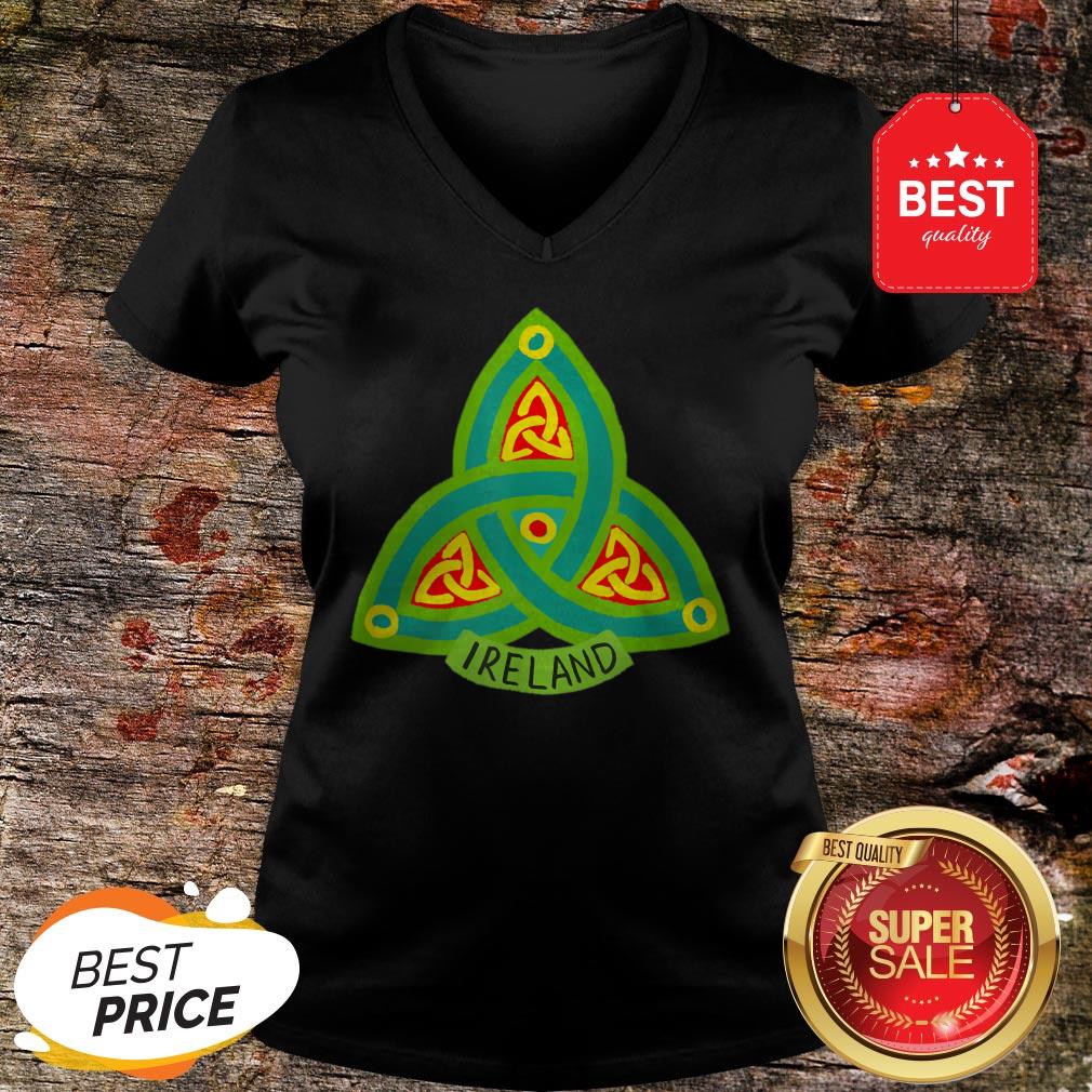 Ireland Saint Patrick’s Day Celtic Shamrock Green T-Shirt - Image 3