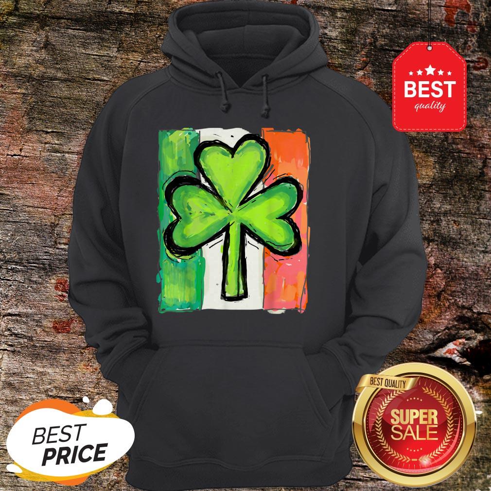 IRISH AMERICAN FLAG Ireland Shamrock St Patricks Day T-Shirt - Image 3